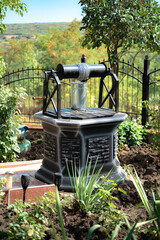A beautiful decorative well, somewhere in the countryside.