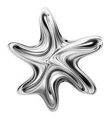 PNG A star silver shape metal.