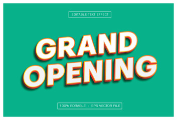 Grand Opening Text Effect