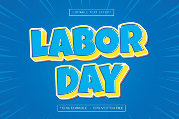 Labor Day 3D Text Effect