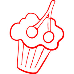 Happy birthday simple vector icon