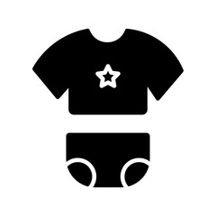 Baby Clothes Vector Icon