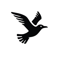 Obraz premium Seagull Flight Silhouette