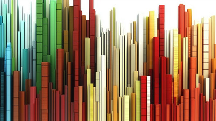 Obraz premium Vertical multi-colored lines background