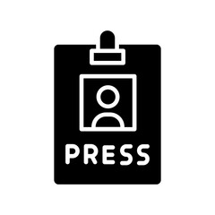 Press Pass Vector Icon