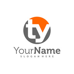 Modern letter TY logo design vector. Creative TY logo concepts template