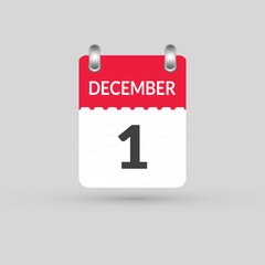December 1 calendar Date, Month icon