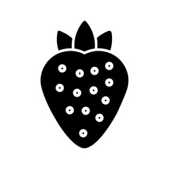 Obraz premium Strawberry Vector Icon