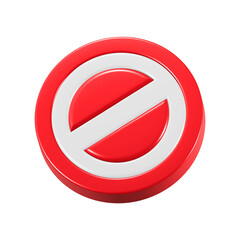 stop sign 3d icon symbol 