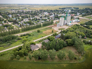Aerial Drone View of Blaine Lake, Saskatchewan
