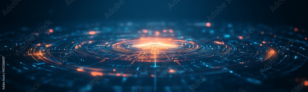 Poster a vibrant digital network with glowing nodes and interconnected lines forms a futuristic backdrop sh