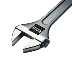 Obraz premium metallic adjustable wrench against a transparent PNG background