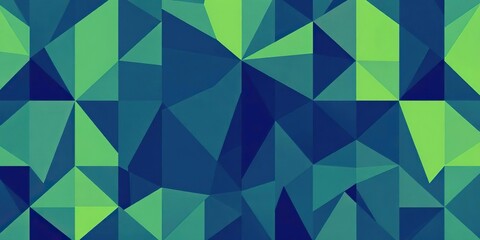 Abstract geometric pattern design in shades of blue and green, wallpaper, geometric