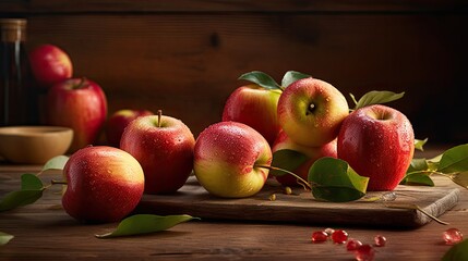 Healthy and fresh fruit , apple.