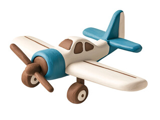 a toy airplane on a white background