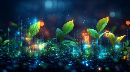 digital background with abstract code symbols, representing advanced technology, innovation, and the intersection of the digital world and human progress. It evokes themes of modernity and complexity