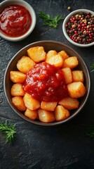 Crispy Potatoes with Spicy Sauce