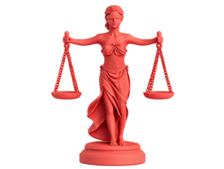 a statue of a woman holding a scale