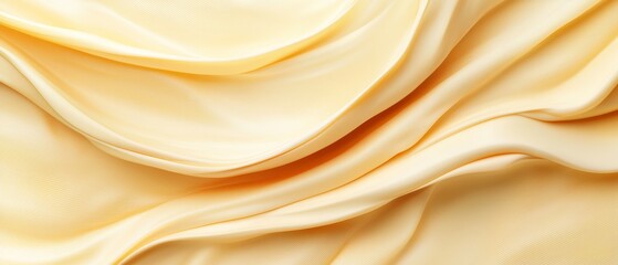 Obraz premium A close up of a yellow fabric with folds