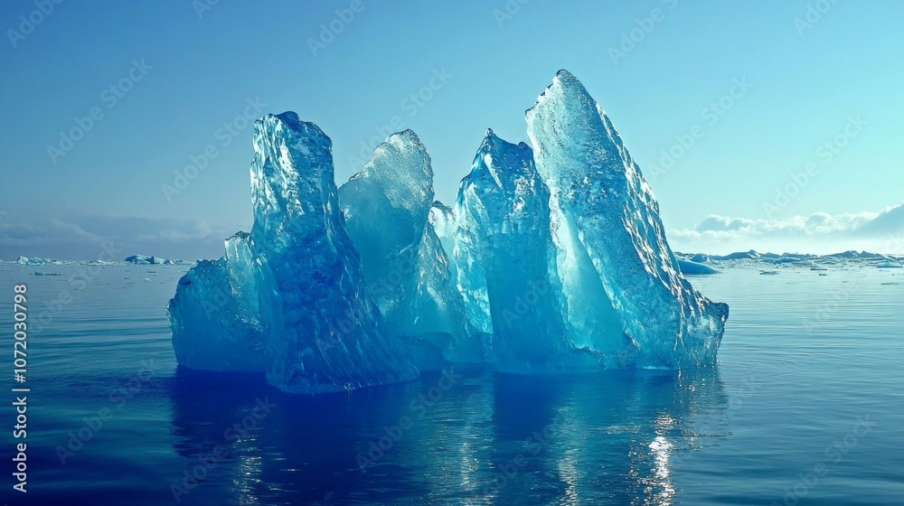 Aufkleber A large ice block floating in the ocean