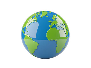 Naklejka premium a blue and green globe