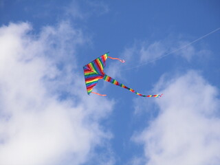 kite flying in the sky