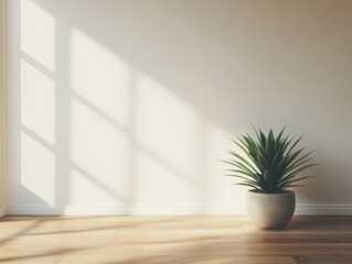 Thriving Plant in Bright Indoor Space