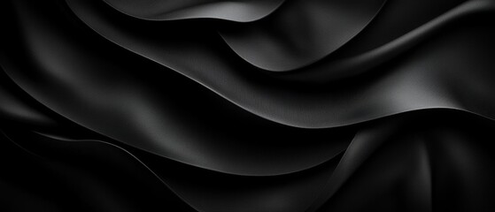 Fototapeta premium a black and white photo of a black fabric