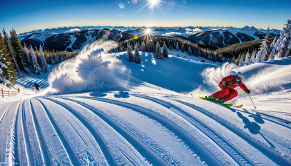 Powder Paradise Unfolds on the Mountain Slopes