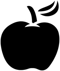 food illustration fruit silhouette raw logo fresh icon juicy outline natural ripe red healthy nutrition apple sweet delicious nature shape and vector graphic background