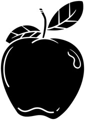 food illustration fruit silhouette raw logo fresh icon juicy outline natural ripe red healthy nutrition apple sweet delicious nature shape and vector graphic background