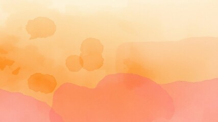 Abstract watercolor background depicting a vibrant sunset sky in shades of orange and purple, abstract, sunset