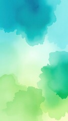 Obraz premium Abstract watercolor background in shades of blue and green with a beautiful blending effect, backdrop, artistic