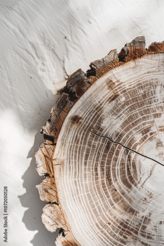 Poster a close-up shot of a wooden clock face, ideal for use in designs related to time, schedules, or rust