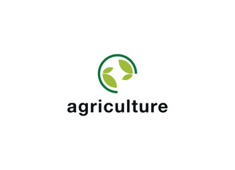 Vector logo design for farming, agriculture, farm field, natural harvest, farmer association and more.