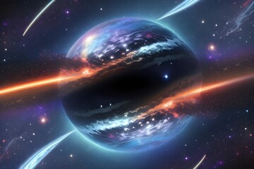 Fototapeta premium Outer space background Generative AI 