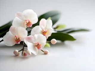 Obraz premium white orchid flower