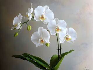 Obraz premium white orchid flowers