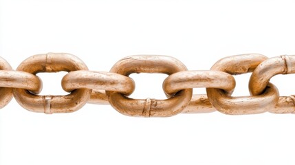 Obraz premium Explore the intricate connections of abstract gold chains linking digital devices for enhanced connectivity and innovation