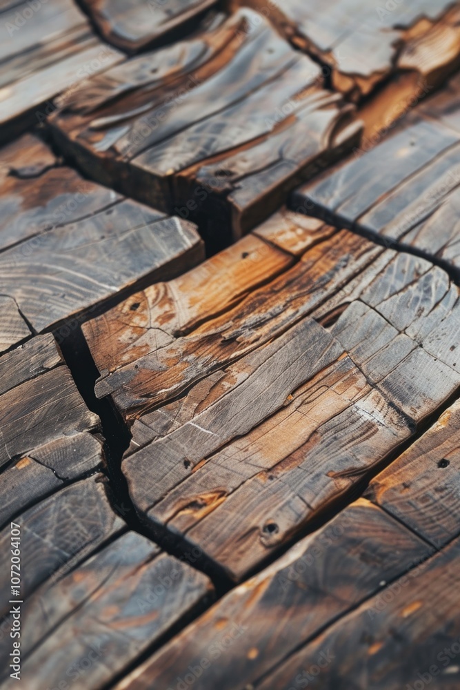 Poster close-up of wood grain texture with natural imperfections and patterns