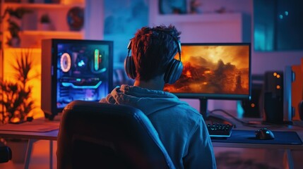 Obraz premium Gamer in Action