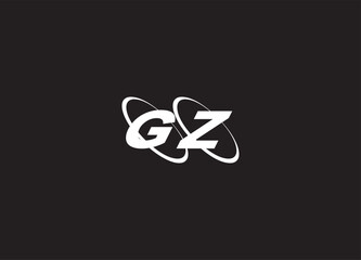 GZ letter logo and  initital logo design