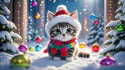 cat and christmas gifts