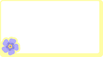 Flower Background Frame Floral Text Box