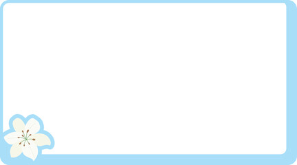 Obraz premium Flower Background Frame Floral Text Box