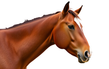 a horse with a white spot on its head