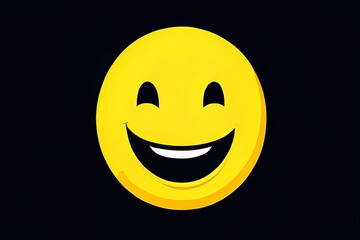 Fototapeta premium sunny day a bright yellow sun with a smiling face in the center