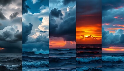 A collage of extreme weather events, including hurricanes, tornadoes, and heatwaves, underscoring the increasing frequency and intensity of such events due to climate change. Climate change 