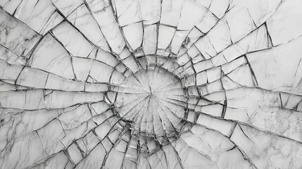 Obraz premium Cracked Marble Texture with Intricate Patterns