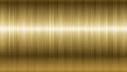 Golden background with brushed metal texture. Golden background with gradient